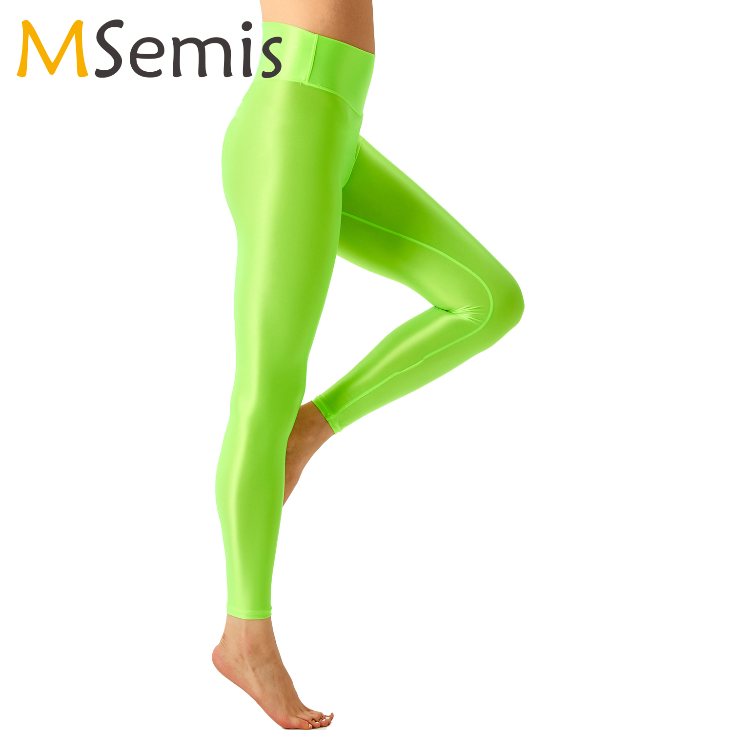 Pilates Yoga Barre - Mallas de Ballet brillantes para mujer,