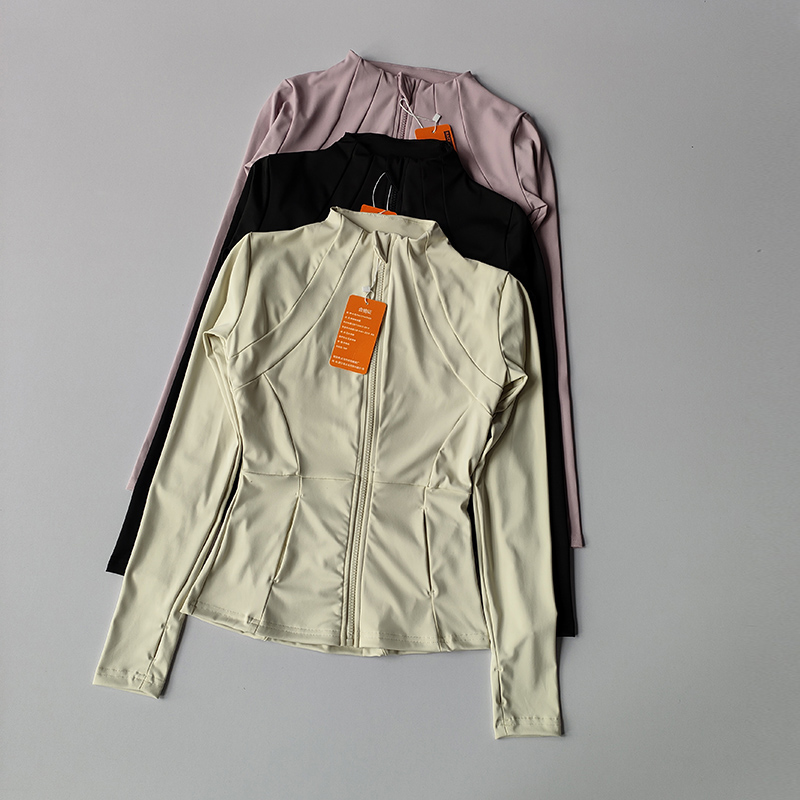 Pilates Yoga Jacket - Chaqueta deportiva con cremallera para mujer,