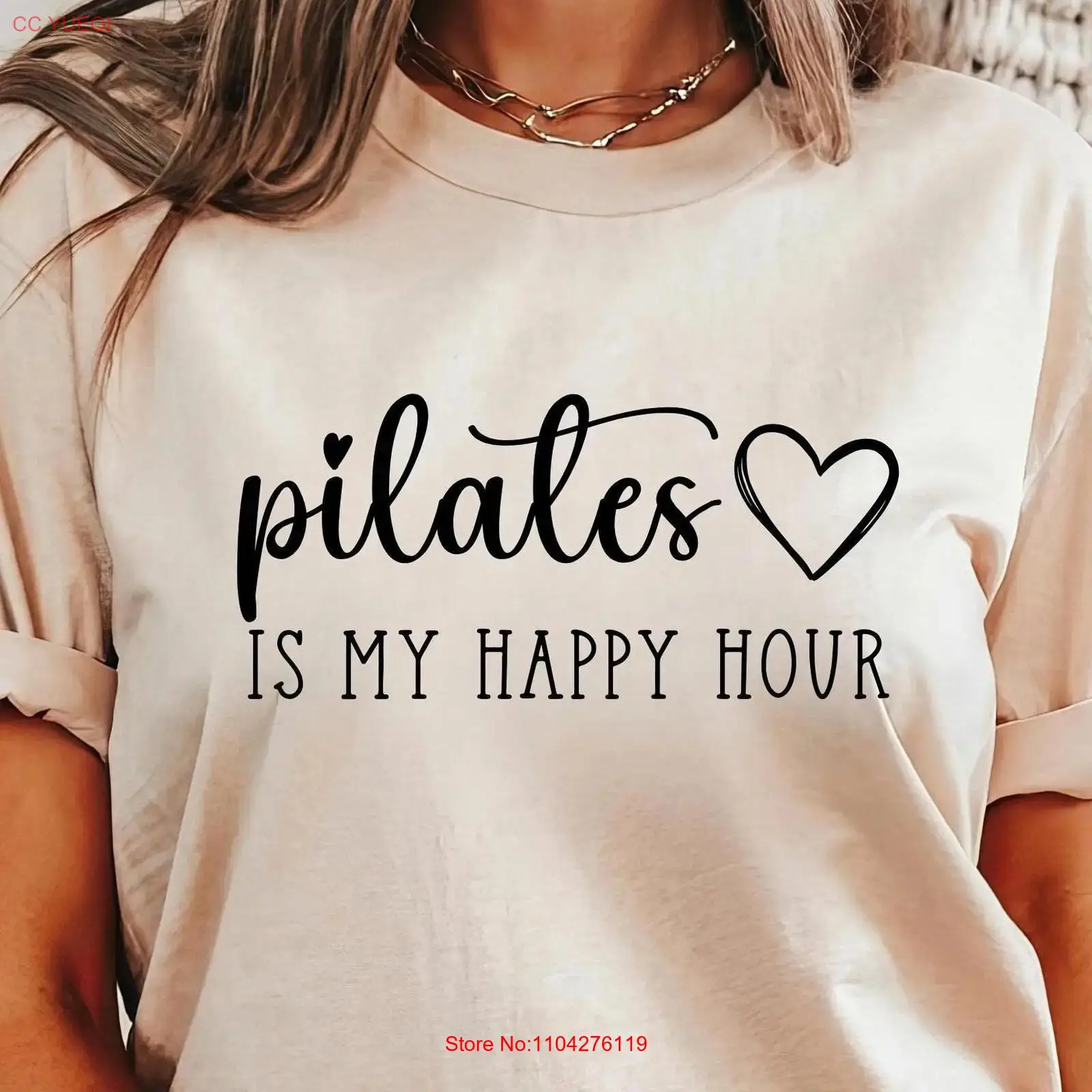 Pilates Yoga Instructor - Camiseta Pilates: Mi hora feliz, para