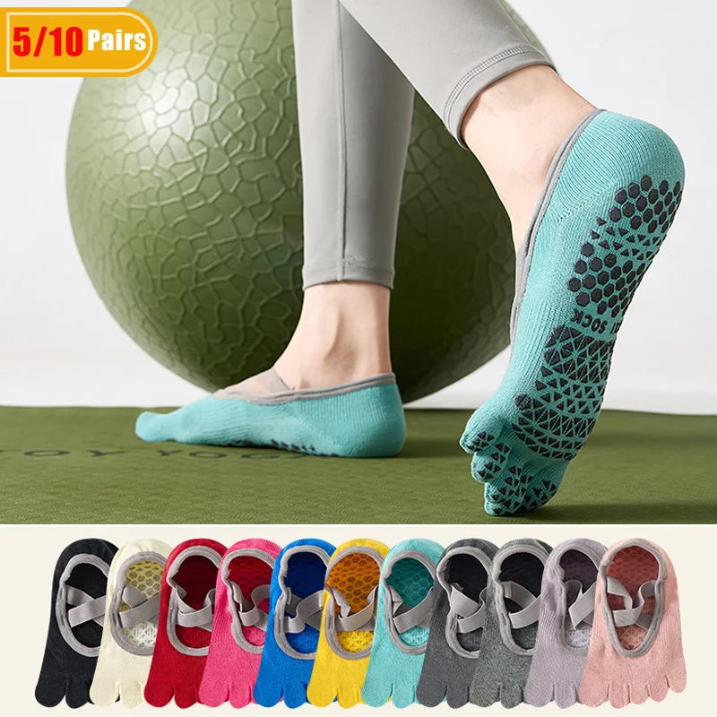 Yoga Pilates Yoga - 5/10 Pares de Calcetines de Yoga
