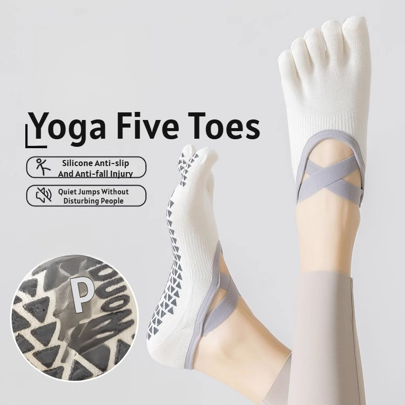 Yoga Pilates Yoga - Calcetines de yoga finos de cinco