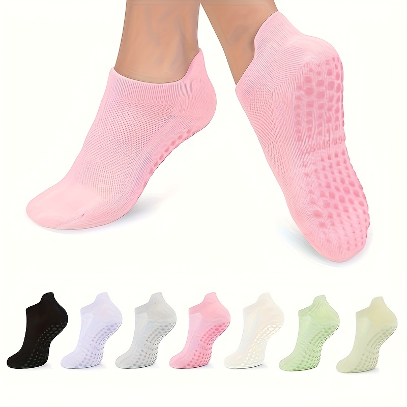Pilates Yoga Barre - 1 Par de Calcetines Antideslizantes para