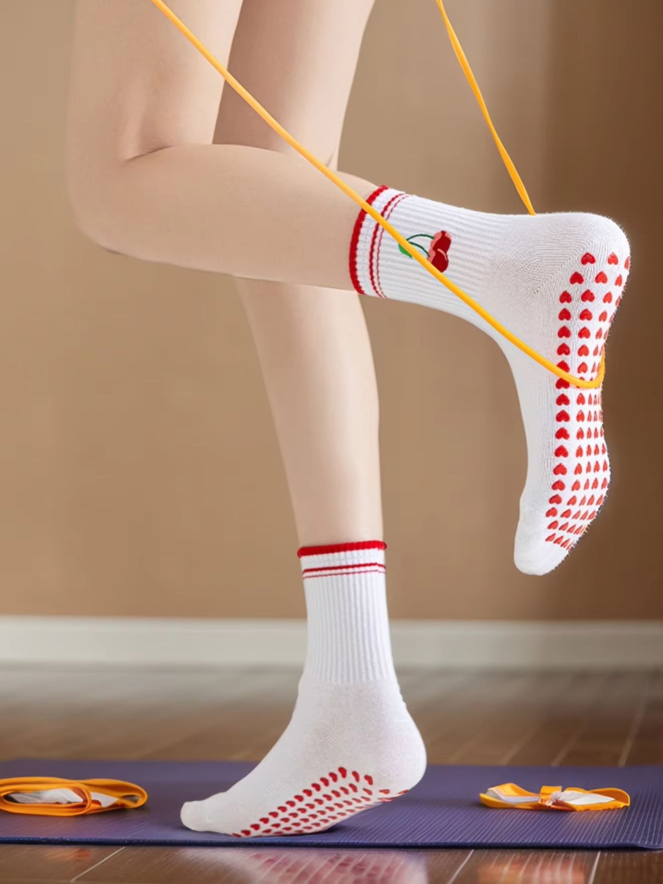 Yoga Pilates Yoga - 1 Par de Calcetines Profesionales de