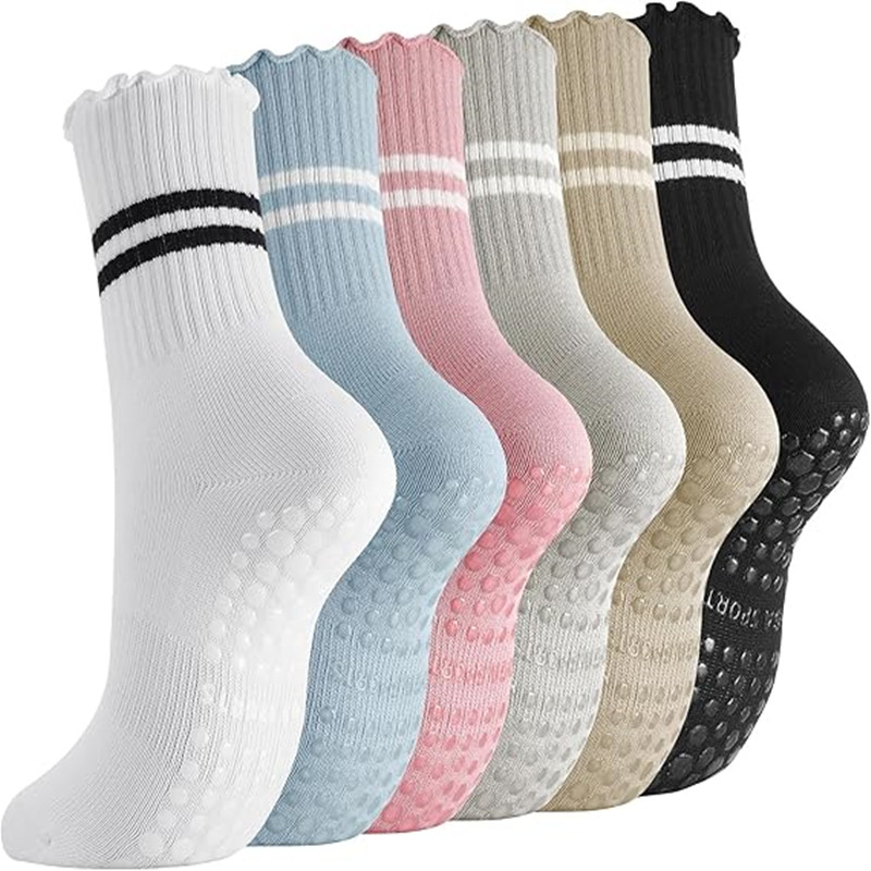 Pilates Yoga Barre - 1 Par de Calcetines de Pilates