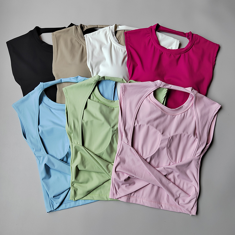 Pilates Yoga Jacket - Yoga de manga corta para mujer,