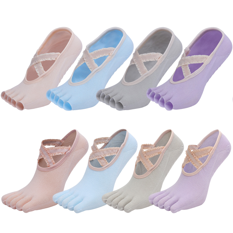 Pilates Yoga Gym - Calcetines de Yoga de cinco dedos,