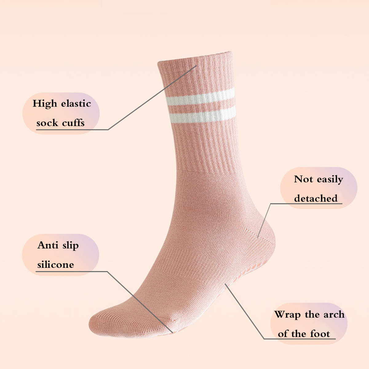 Calcetines de Pilates con empu - Pilates Yoga Barre reseña y precio