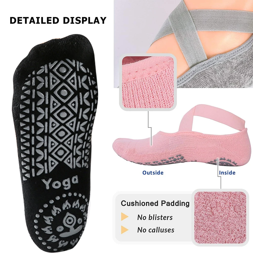 1 par de calcetines de yoga pa - Pilates Yoga Barre reseña y precio