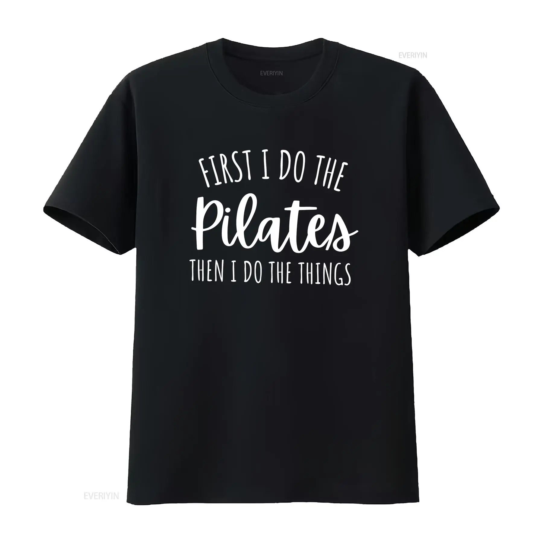 Camiseta First I Do Pilates Th - Pilates Yoga Instructor reseña y precio