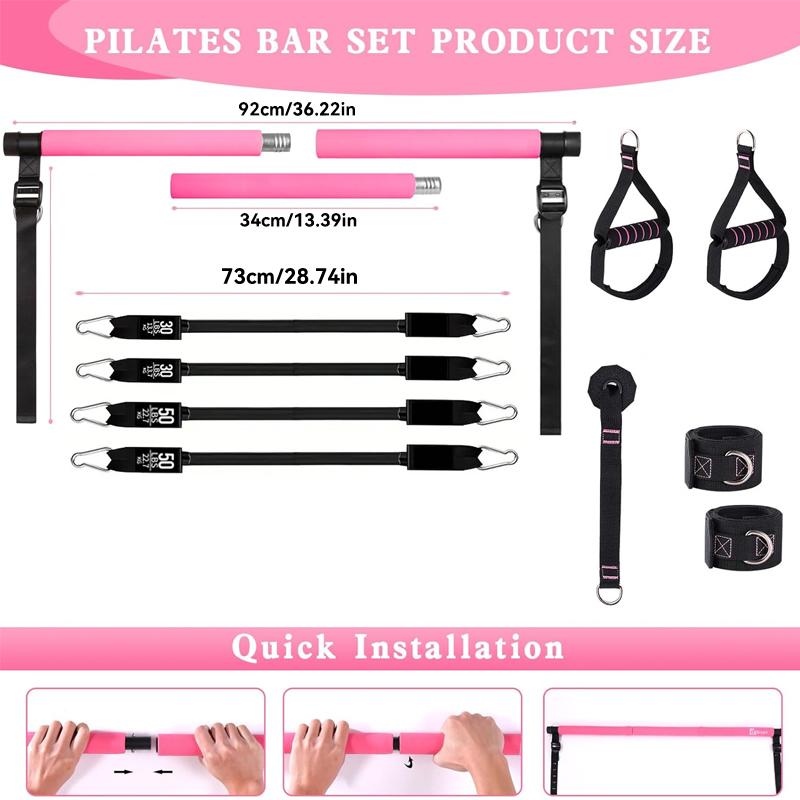 Kit de barra de Pilates multif - Pilates Yoga Barre reseña y precio