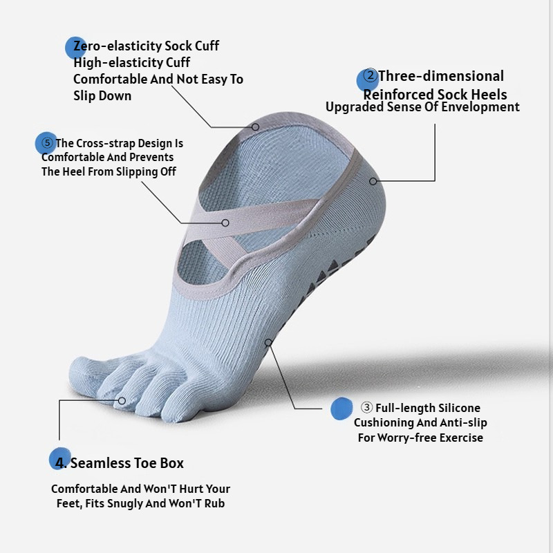 Calcetines de yoga finos de ci - Yoga Pilates Yoga reseña y precio