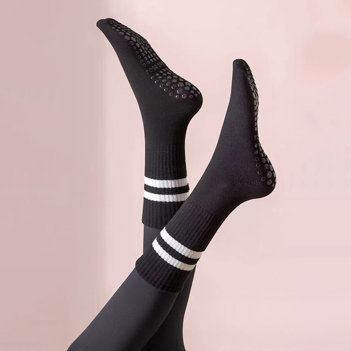 3 pares de calcetines largos d - Pilates Yoga Barre reseña y precio